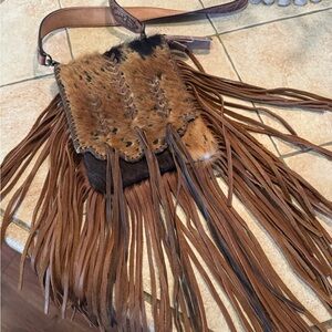 American Darling Fringe Leather Crossbody Bag